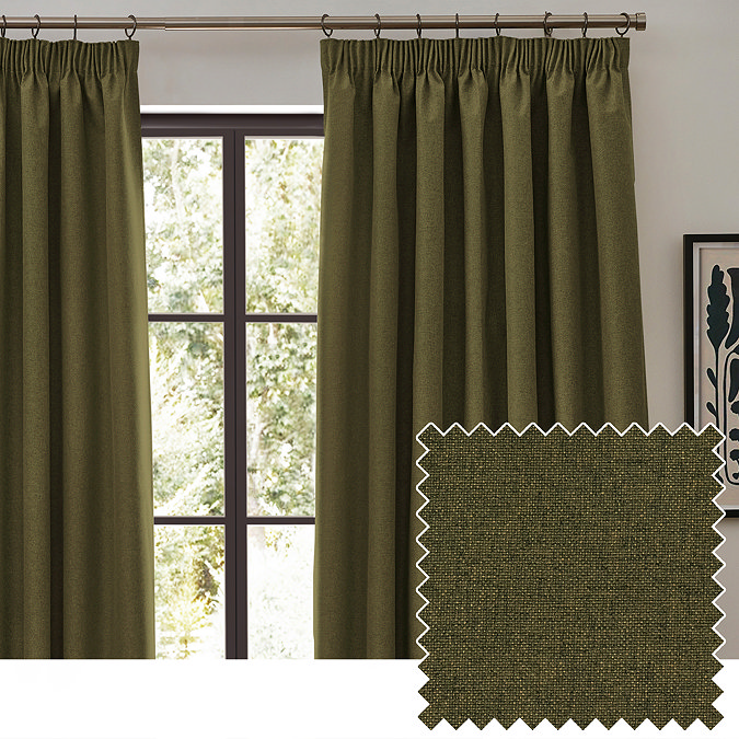 Dawn pencil pleat swatch for curtain on window image 6