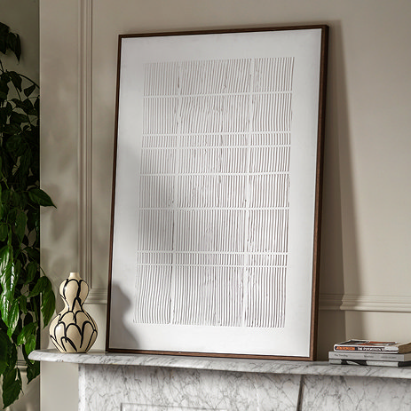 Depth textured frame canvas image