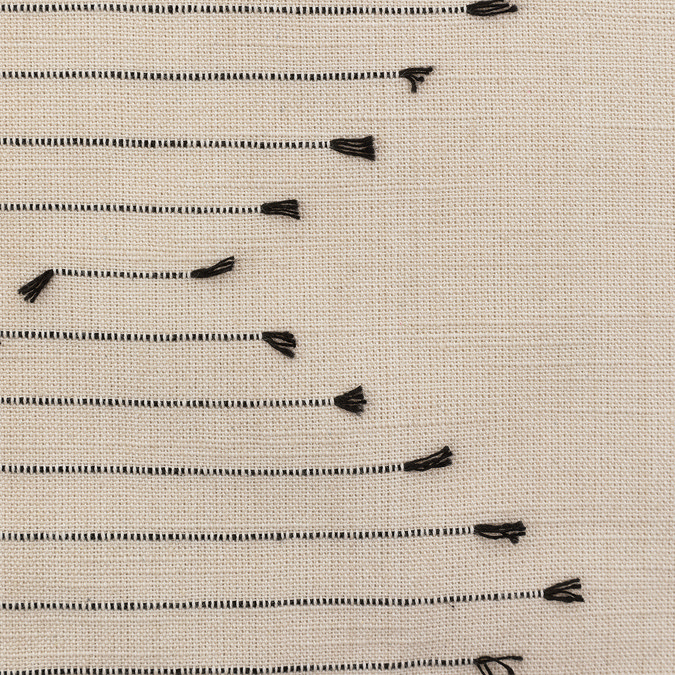 extra close up image of linen embroidered napkin