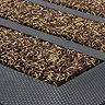 Dirt stopper pro scraper mat in brown close up image 3