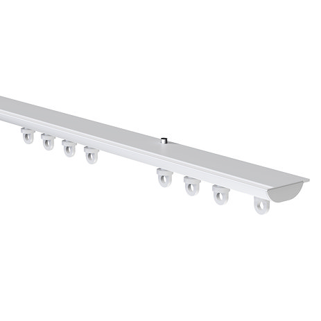 Discrete Top Fix Track White stock image