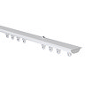 Discrete Top Fix Track White stock image