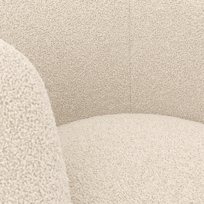 Dolly sherpa accent chair cotton