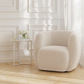 Dolly sherpa accent chair cotton