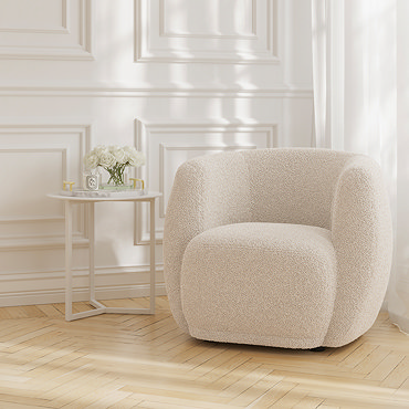 Dolly sherpa accent chair cotton