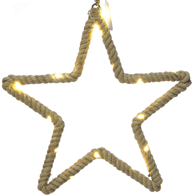 Dream Battery Lit Rope Star