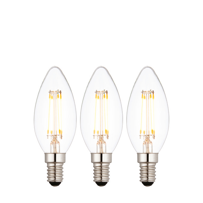 E14 LED Filament Candle 3 pack