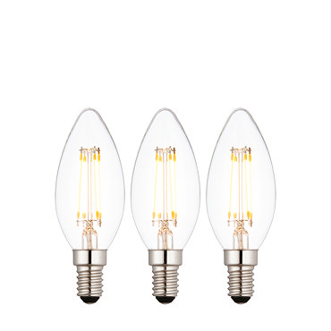 E14 LED Filament Candle 3 pack