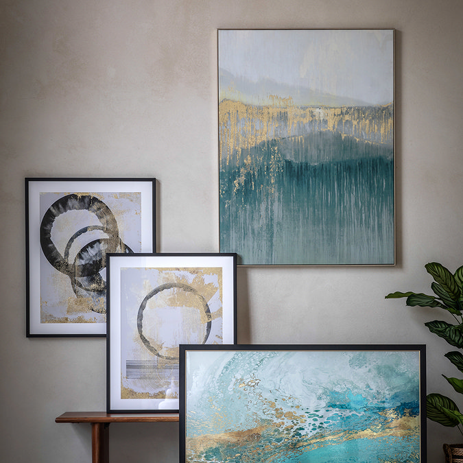 Early morning horizon framed canvas
