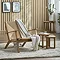 Eden Oak and Rope Accent Chair - Natural main image