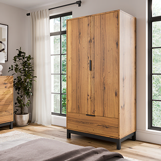 Eden Wooden Wardrobe - Oak main image