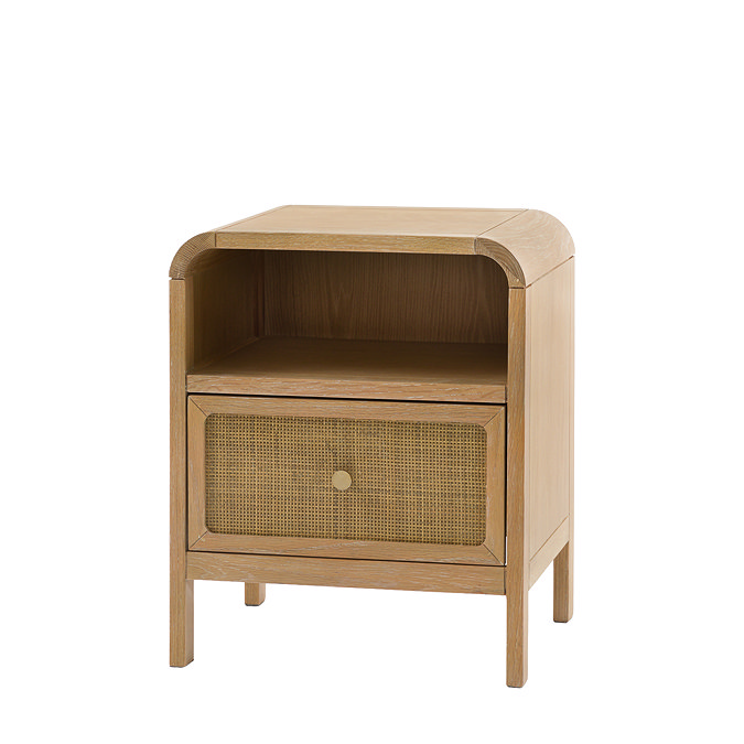 Edison 1 drawer bedside table