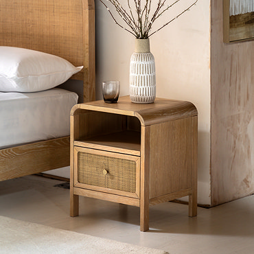 Edison 1 drawer bedside table