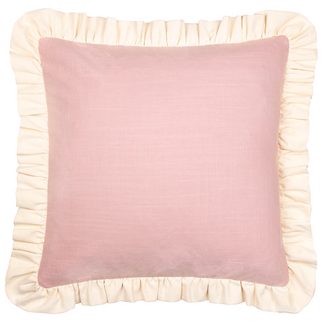 effie cushion in petal and vintage cream image 