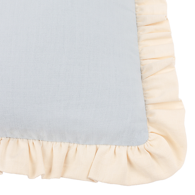 effie sky blue and vintage cream cushion image