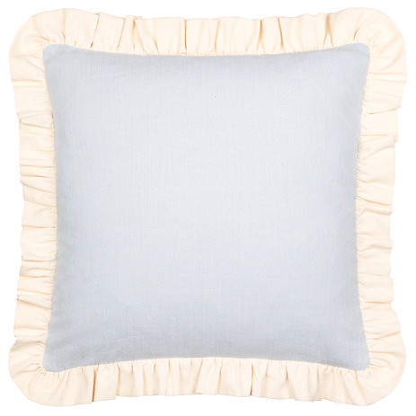 effie sky blue and vintage cream cushion image