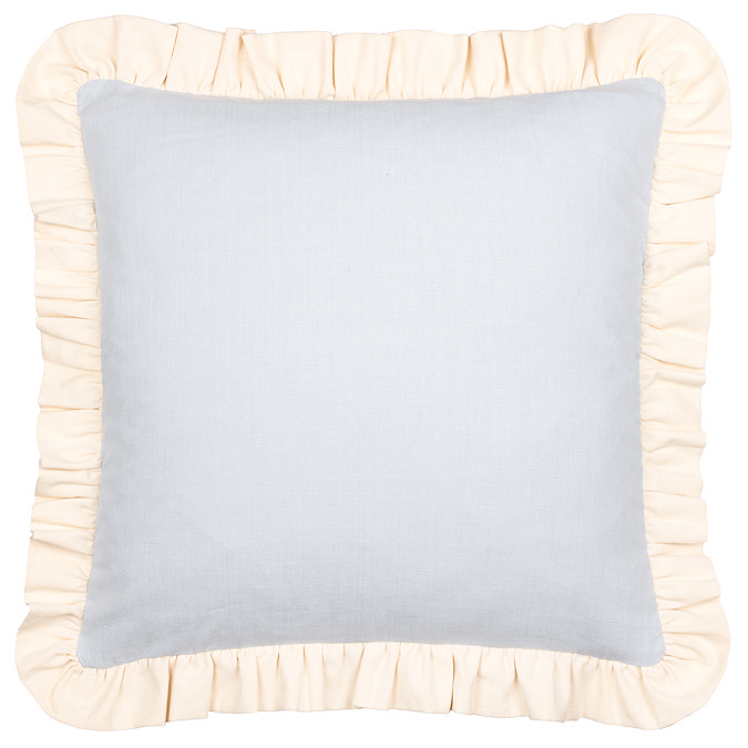 effie sky blue and vintage cream cushion image