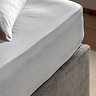 Egyptian Cotton Sateen Fitted Sheet white image
