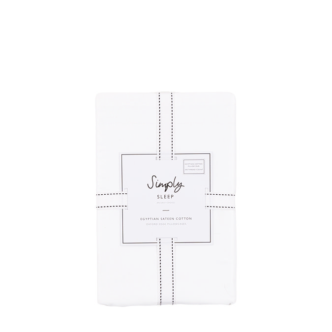 Oxford Edge Pillowcase pair