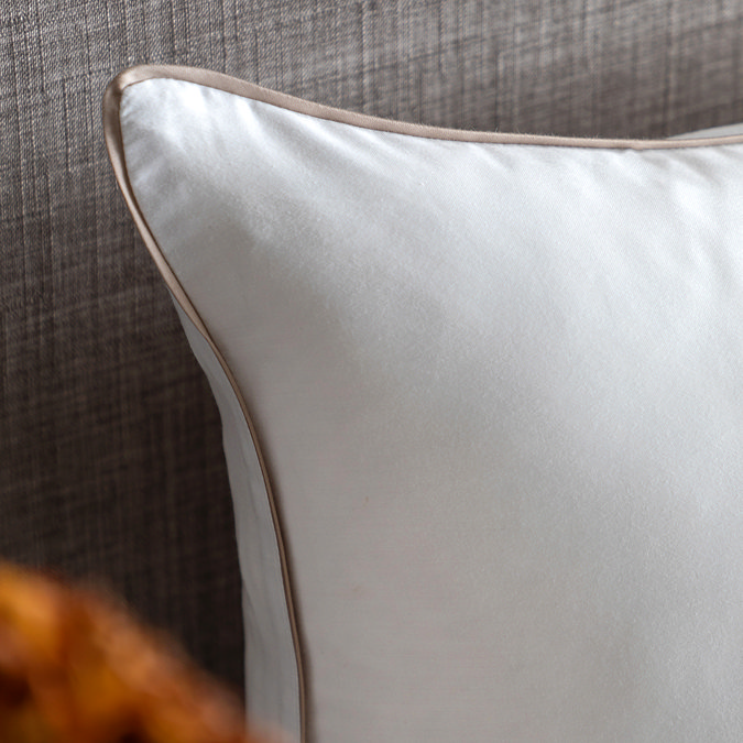 Egyptian Cotton Sateen Piped Duvet Cover Set