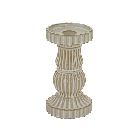 Elaro ceramic pillar candle holder