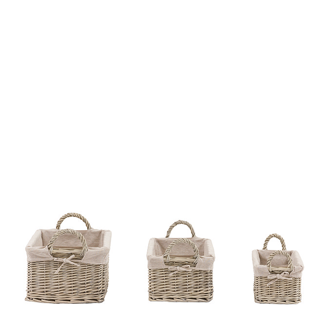 Eldon set of 3 lined baskets