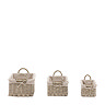 Eldon set of 3 lined baskets