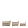Eldon set of 3 lined baskets