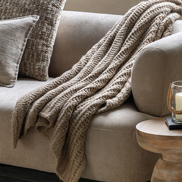 Elijah Luxury knit throw