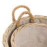 Elodie Set of 2 Round Baskets with Handle
