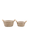 Elodie Set of 2 Round Baskets with Handle