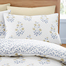 Eloise Floral Piped 230TC Duvet Cover Set - Blue carousel image
