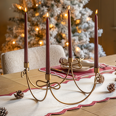 Elora bow candle holder