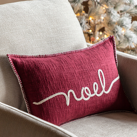 Elora Noel Embroidered Cushion
