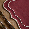 Elora set of 4 Scallop Placemats in merlot