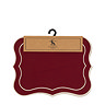 Elora set of 4 Scallop Placemats in merlot