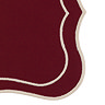 Elora set of 4 Scallop Placemats in merlot