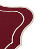 Elora set of 4 Scallop Placemats in merlot