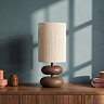 Elva Table Lamp brown and white