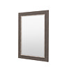cut out image of pewter grey rectangular wall mirror