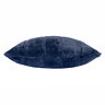 navy blue square cushion side on cut out on white background
