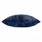 navy blue square cushion side on cut out on white background