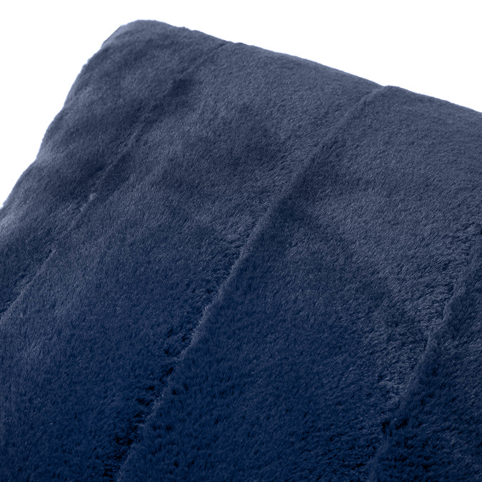 Navy Empress Faux Fur Cushion image