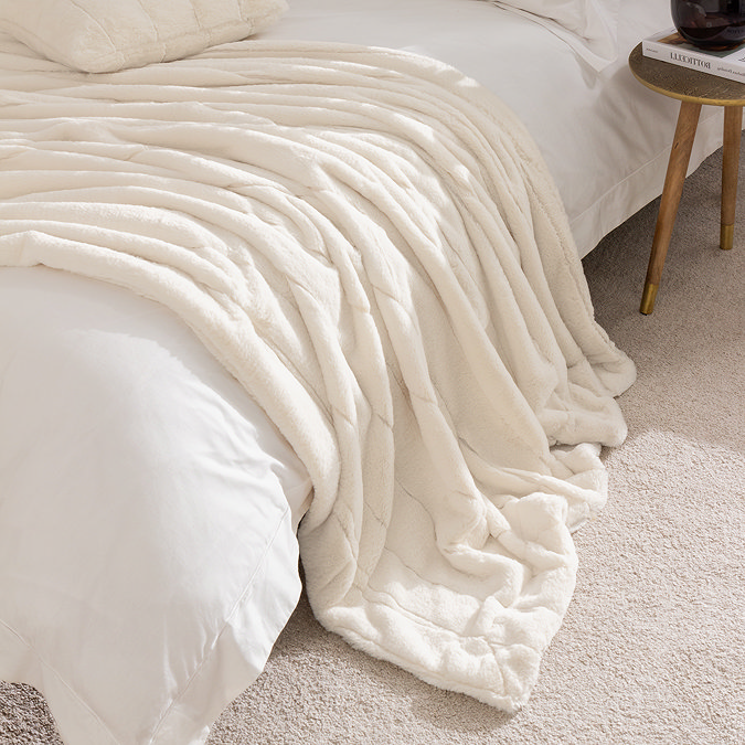 empress faux fur throw image 3