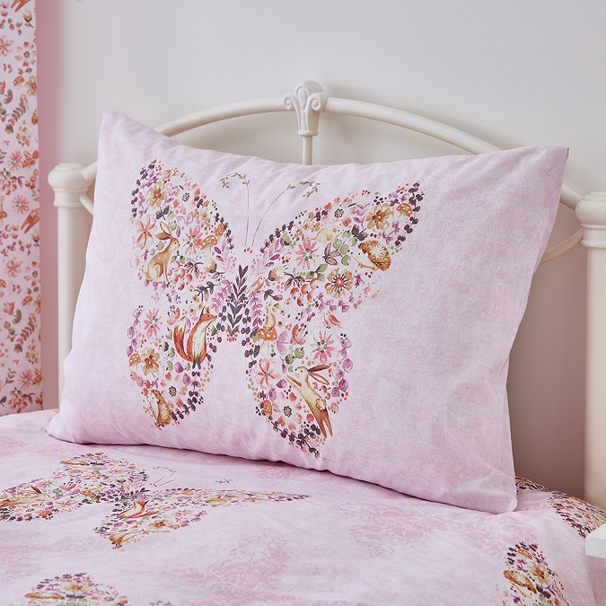 Enchanted butterfly duvet cover set on bed image 3