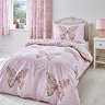 Enchanted butterfly duvet cover set on bed image 1