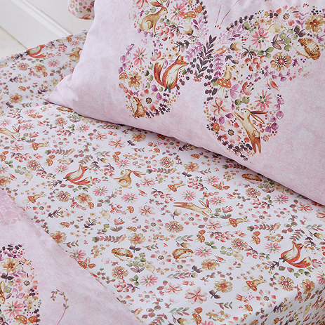 Enchanted Butterfly Fitted sheet on bed image 1