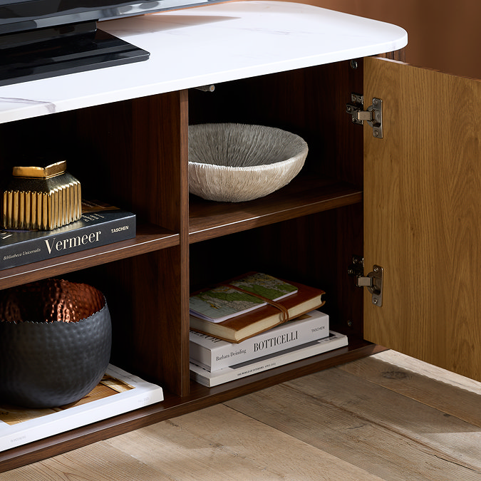 Enzo Walnut TV Stand image