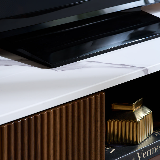 Enzo Walnut TV Stand image
