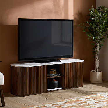Enzo Walnut TV Stand image